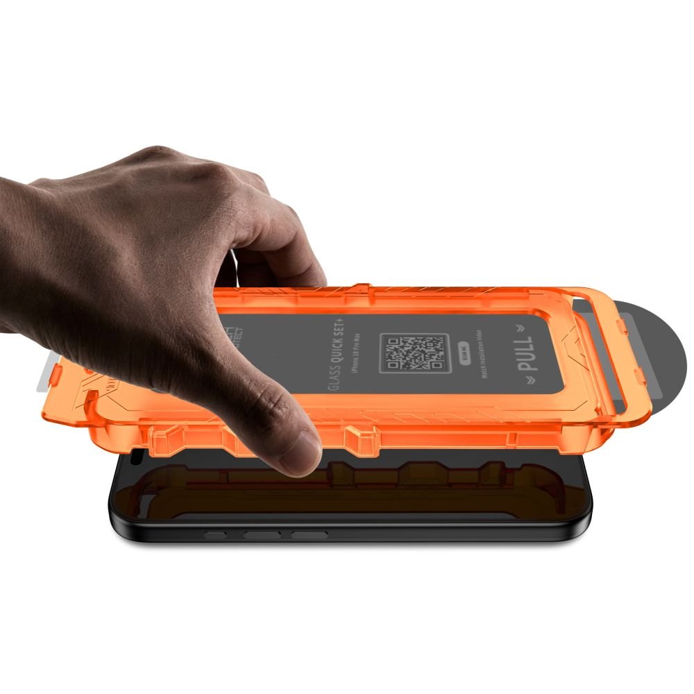 Tech-Protect iPhone 18 Pro Max - Σετ με 2 Full Screen Privacy Αντιχαρακτικά Γυαλιά Οθόνης με Οδηγό Τοποθέτησης - Quick Set Spy Plus - Privacy