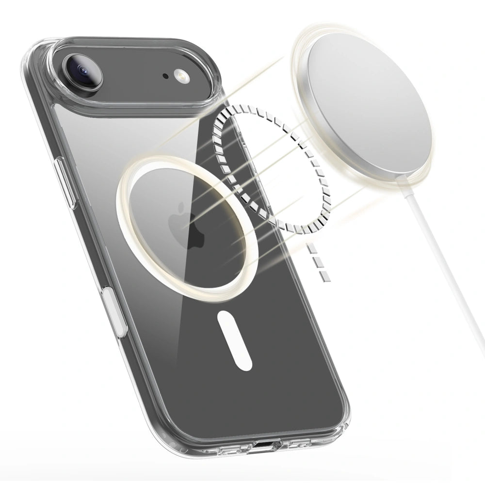 Tech - Protect iPhone Air - Flexair Hybrid CC MagSafe - Σκληρή Θήκη με Πλαίσιο Σιλικόνης - Clear