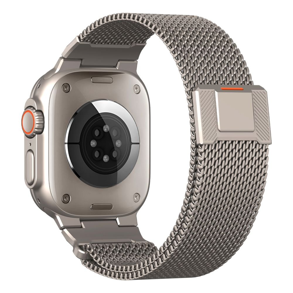 Tech - Protect Λουράκι Apple Watch 8/9/10/11 - SE (1/2/3) - Ultra (1/2/3) – 44/45/46/49mm από Ανοξείδωτο Ατσάλι - Milano Vanguard - Titanium