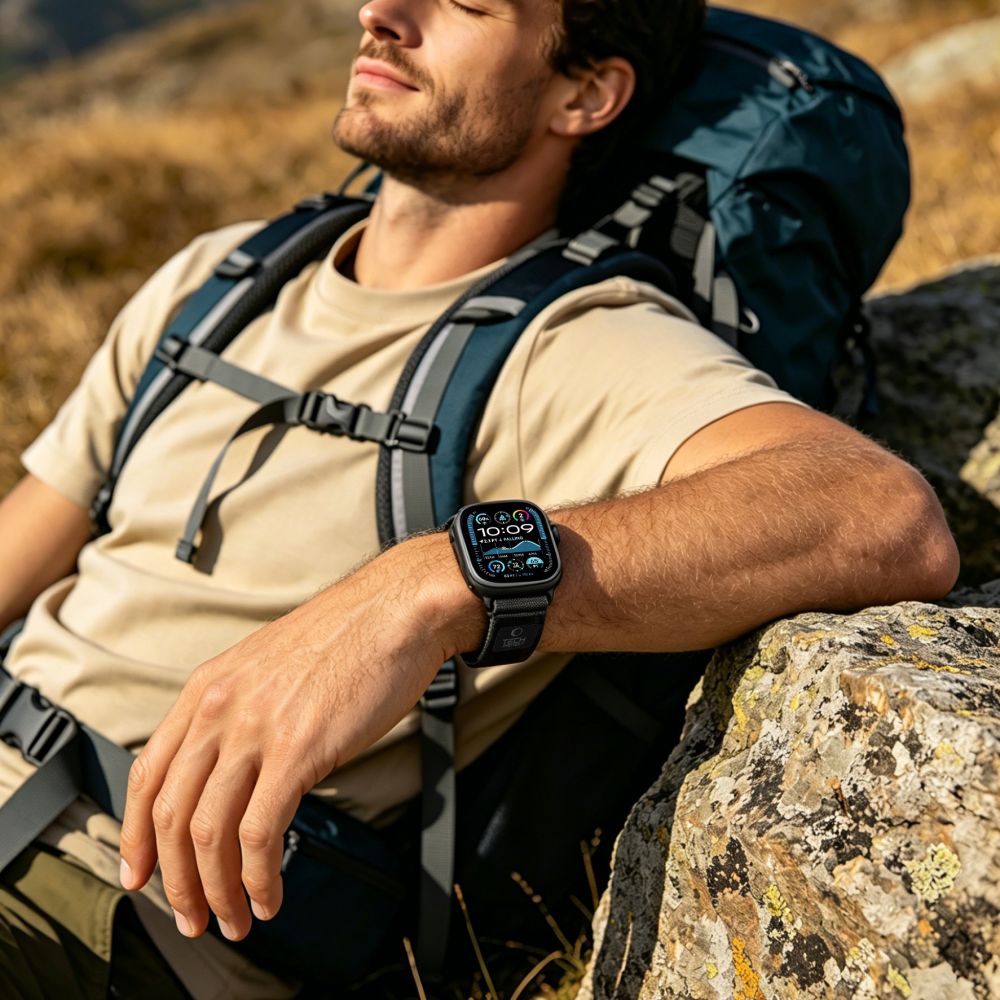 Tech - Protect Λουράκι Apple Watch 8/9/10/11 - SE (1/2/3) - Ultra (1/2/3) – 44/45/46/49mm Nylon Elite - Black / Orange