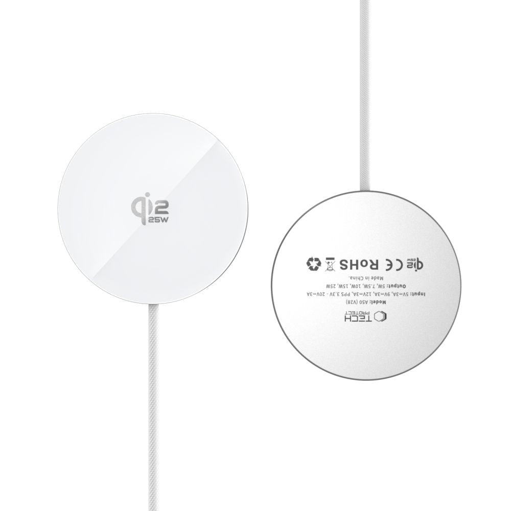 Tech - Protect Μαγνητικός Ασύρματος Φορτιστής MagSafe 25W QI2.2 - A50 - White