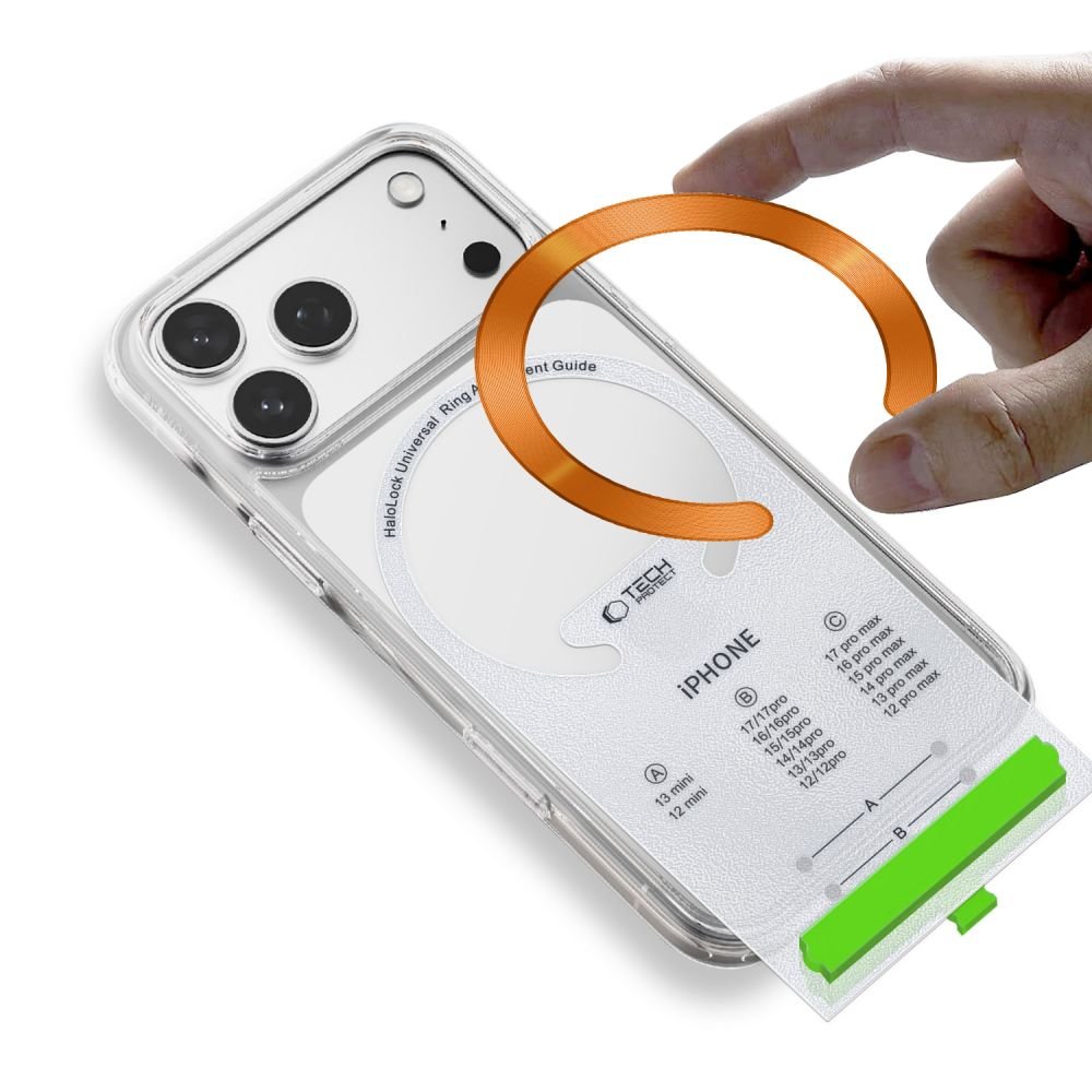Tech - Protect Μαγνητικός Δακτύλιος MagSafe - MMP - 210 - 2 Τεμάχια - Black / Cosmic Orange