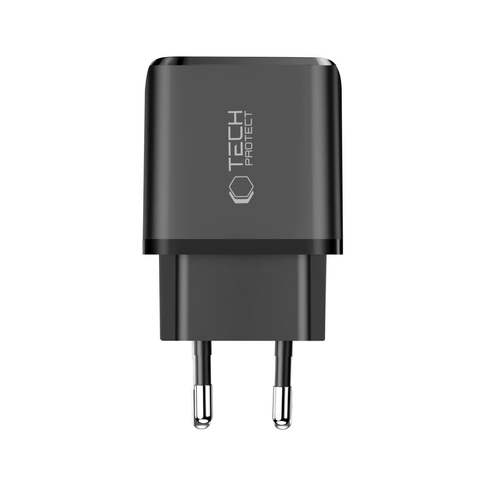 Tech - Protect Οικιακός Φορτιστής με 1 Θύρα USB και 1 Θύρα Type - C PD 20W QC3.0 - NCA20 - Black