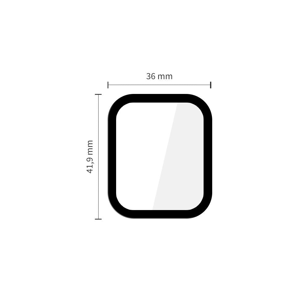 Tech - Protect Προστασία Οθόνης Apple Watch 4 / 5 / 6 / SE (1/2/3) - 44mm - Αντιχαρακτικό Γυαλί Οθόνης 7H - Glass Flex Plus - 2 Τεμάχια - Black