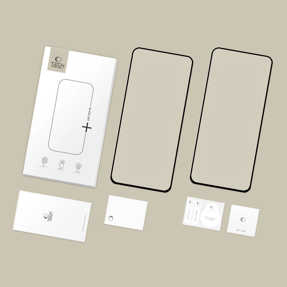 Tech - Protect Samsung Galaxy S25 FE - Glass Fit+ - Αντιχαρακτικό Γυαλί Οθόνης - 2 Τεμάχια - Black