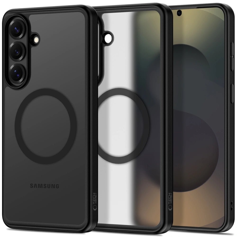 Tech - Protect Samsung Galaxy S26 Plus - Σκληρή Θήκη με Πλαίσιο Σιλικόνης και MagSafe - MagPeak MagSafe - Matte Black