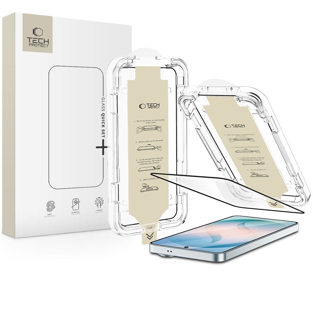 Tech - Protect Samsung Galaxy S26 Plus - Full Screen Αντιχαρακτικό Γυαλί Οθόνης Anti - Reflective - Quick Set AR+ - Black
