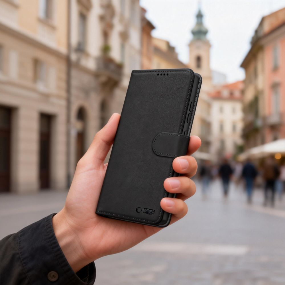 Tech - Protect Samsung Galaxy S26 Plus - Θήκη Πορτοφόλι Stand από Δερματίνη - Wallet - Black