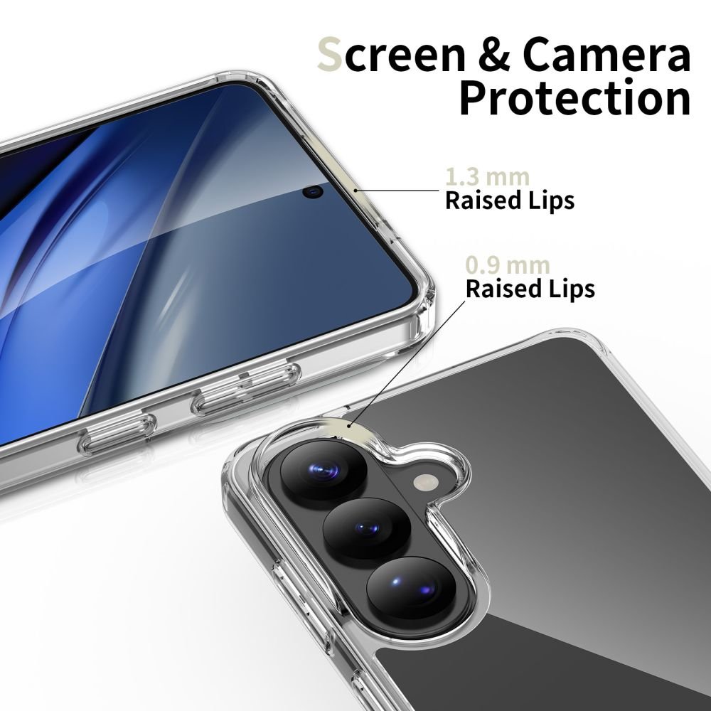 Tech - Protect Samsung Galaxy S26 - Σκληρή Θήκη με Πλαίσιο Σιλικόνης - Flexair Hybrid - Clear