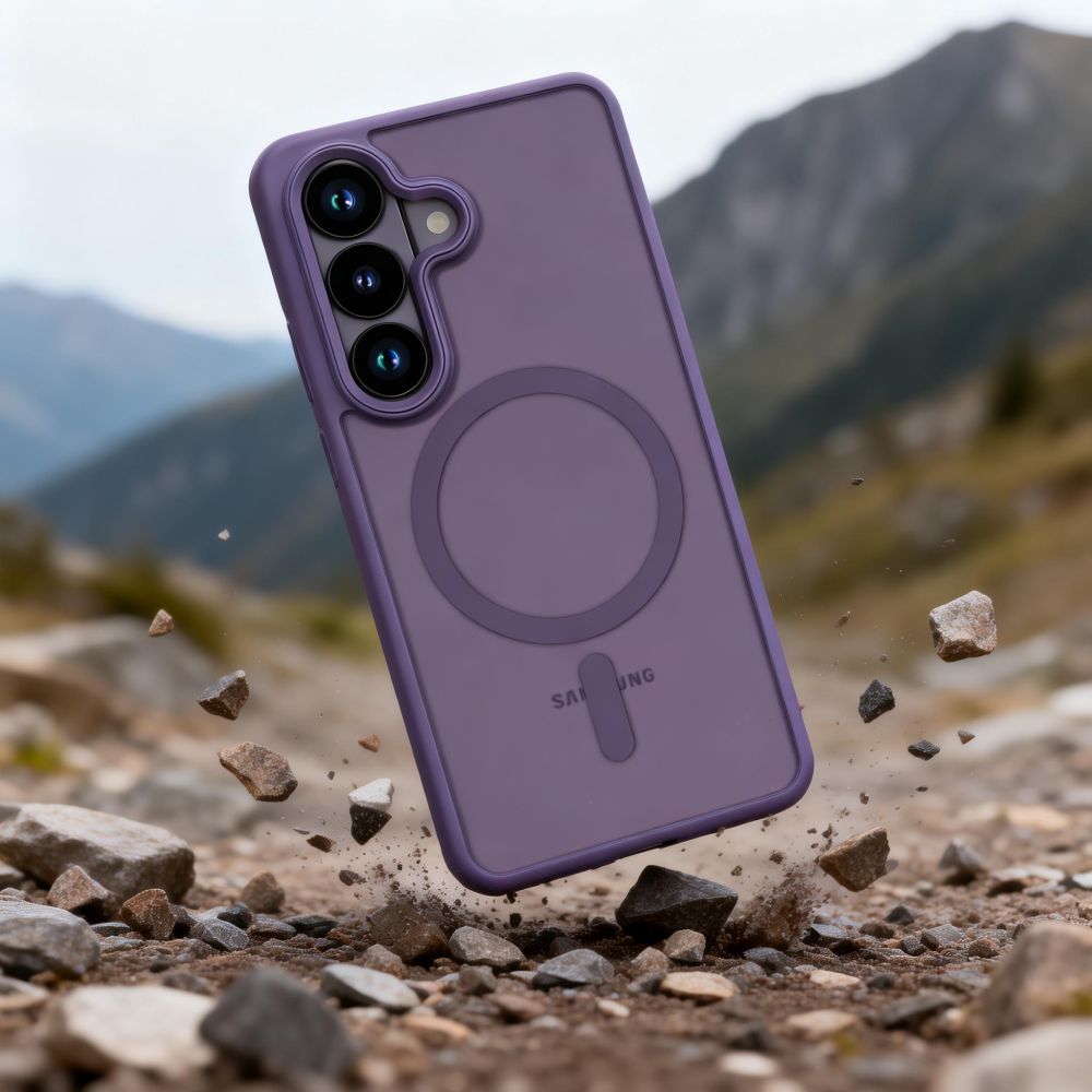 Tech - Protect Samsung Galaxy S26 - Σκληρή Θήκη με Πλαίσιο Σιλικόνης - MagMat MagSafe - Matte Cobalt Violet