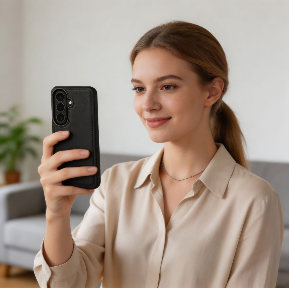 Tech - Protect Samsung Galaxy S26 Θήκη Πορτοφόλι Stand από Δερματίνη με Αποσπώμενη θήκη MagSafe - Matte Black