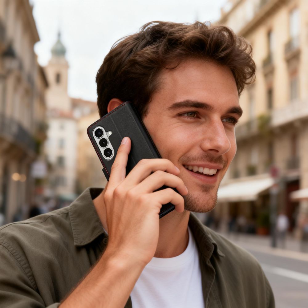 Tech - Protect Samsung Galaxy S26 - Θήκη Πορτοφόλι Stand από Δερματίνη - Wallet - Black / Red