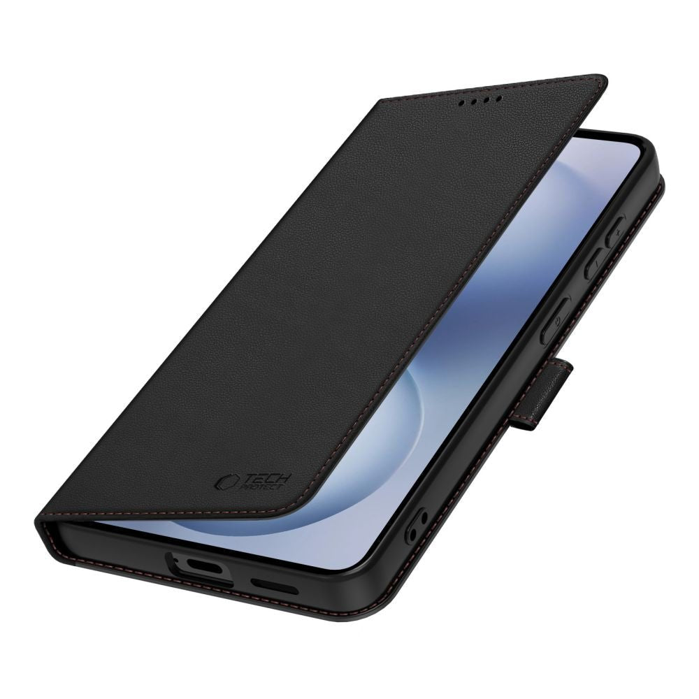 Tech - Protect Samsung Galaxy S26 - Θήκη Πορτοφόλι Stand από Δερματίνη - Wallet - Black / Red