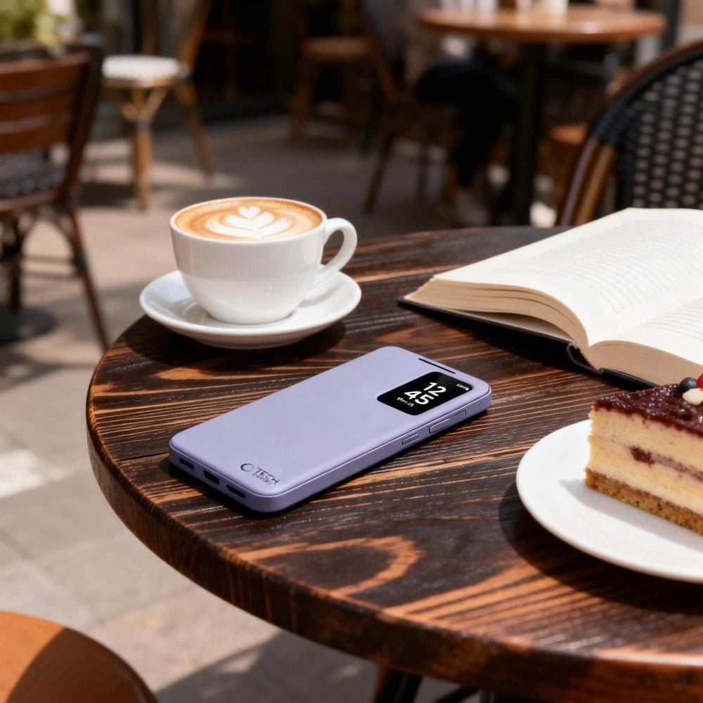 Tech - Protect Samsung Galaxy S26 Ultra - Θήκη Βιβλίο με Θέση για 1 Κάρτα - Smart Wallet - Purple