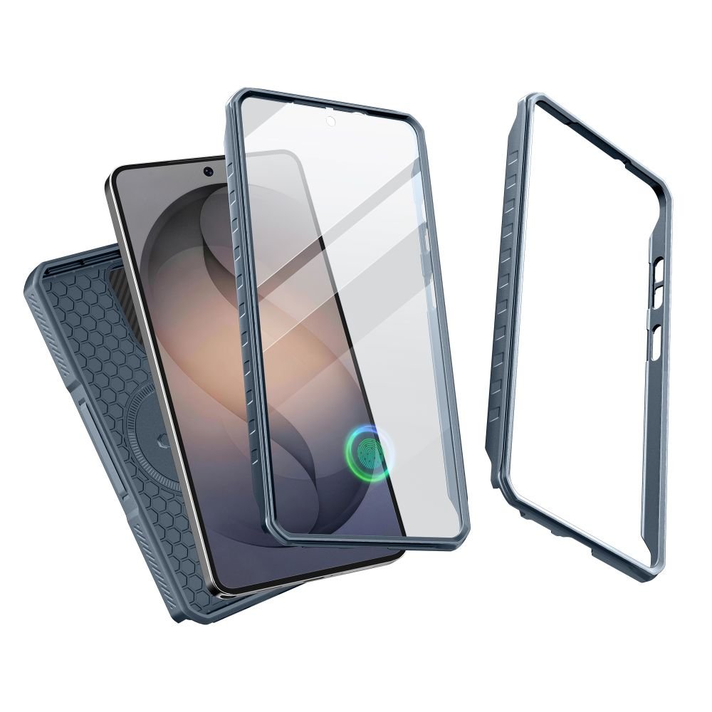Tech - Protect Samsung Galaxy S26 Ultra - Θήκη 360 Full Body με Προστασία για την Οθόνη και την Κάμερα και Stand - Kevlar MagSafe 2 - Set - Blue
