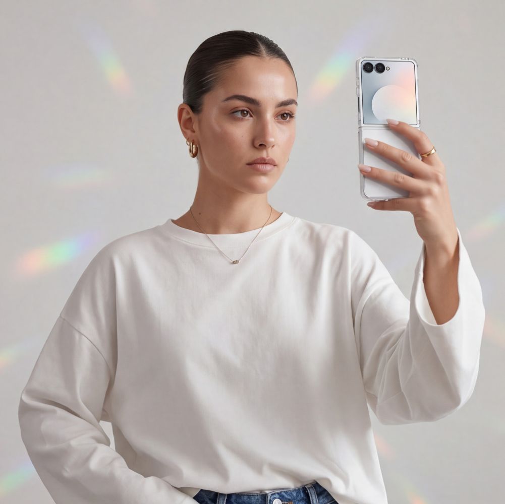Tech-Protect Samsung Galaxy Z Flip8 - Σκληρή Θήκη με Πλαίσιο Σιλικόνης - Flexair Hybrid - Clear