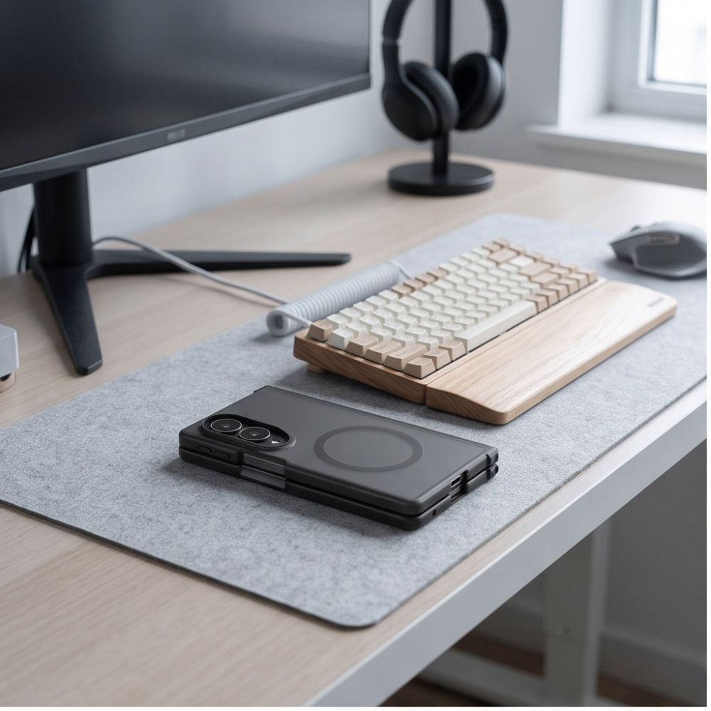 Tech-Protect Samsung Galaxy Z Fold7 / Z Fold8 Ultra - Σκληρή Θήκη με Πλαίσιο Σιλικόνης - MagMat MagSafe - Matte Black