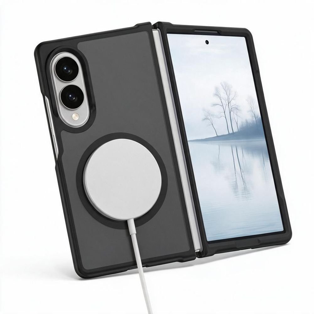 Tech-Protect Samsung Galaxy Z Fold8 - Σκληρή Θήκη με Πλαίσιο Σιλικόνης - MagMat MagSafe - Matte Black