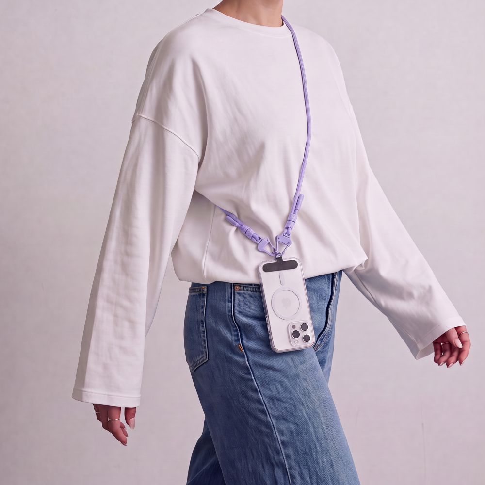 Tech-Protect Universal Λουράκι για Θήκη Κινητού - C5SD Rope CrossBody Strap - Lavender