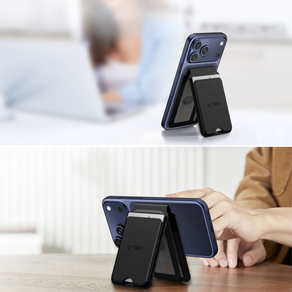 Tech - Protect Universal Μαγνητική Θήκη Καρτών / Stand - MagWallet Stand MagSafe - Carbon