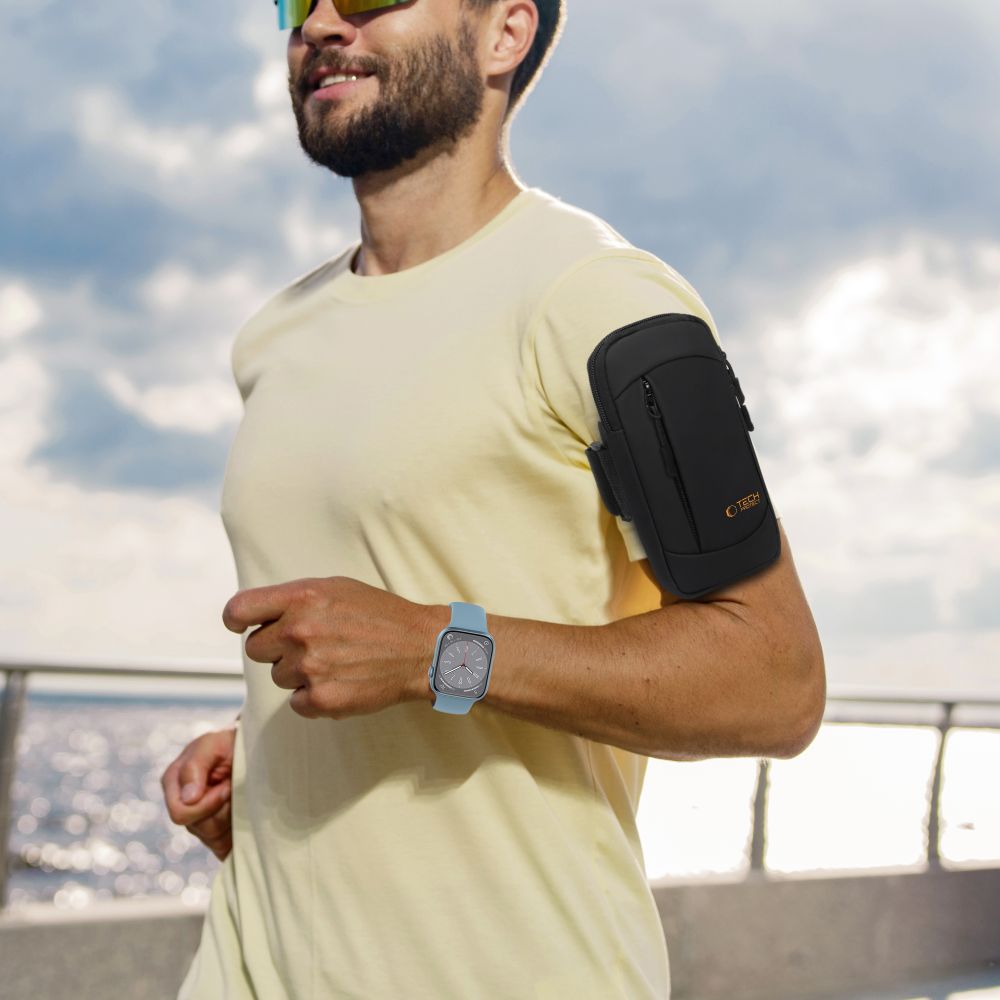 Tech - Protect Universal Sport Armband - M6 - 18.5 x 9.5 x 2.5 cm - Black / Orange