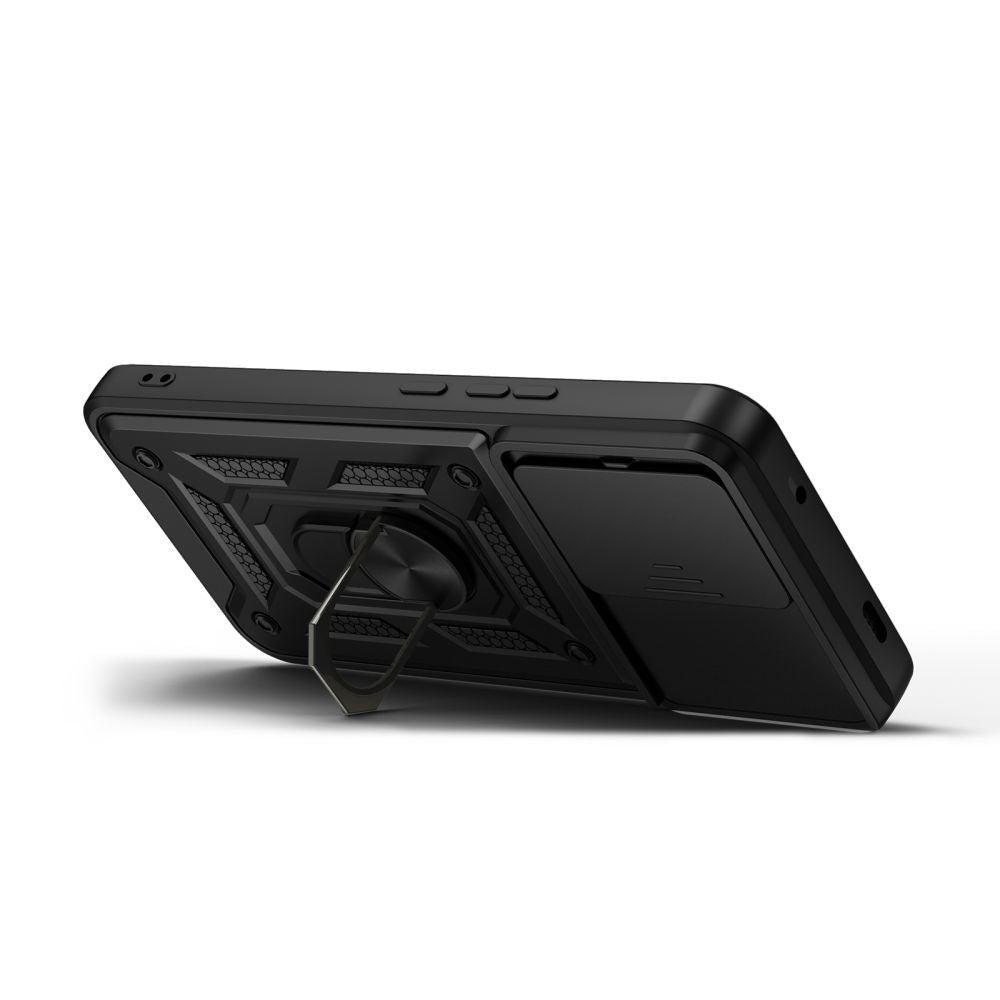 Tech-Protect Xiaomi Redmi Note 17 Pro Max 5G - Σκληρή Θήκη με Πλαίσιο Σιλικόνης και Δαχτυλίδι Συγκράτησης - Camshield Pro - Black