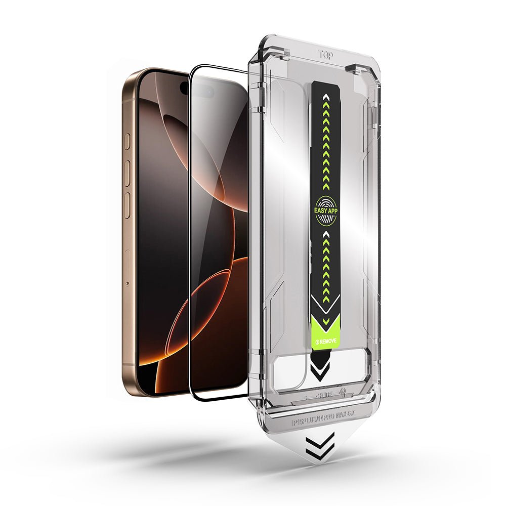 Techsuit iPhone 15 Plus / iPhone 16 Plus - Full Screen Αντιχαρακτικό Γυαλί Οθόνης - TitanGlass FullCover - Black