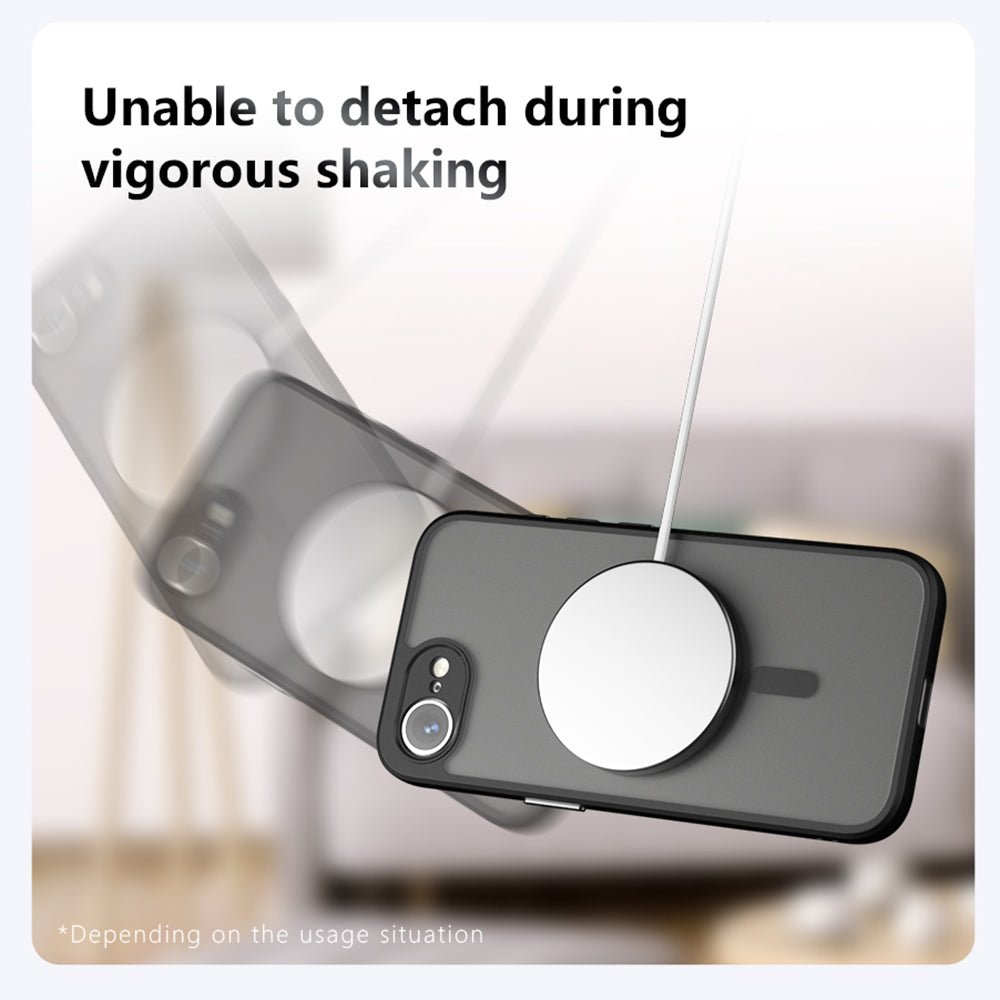 Techsuit iPhone 15 - Σκληρή Θήκη με Πλαίσιο Σιλικόνης και MagSafe - PureFrost MagSafe - Frosted Black