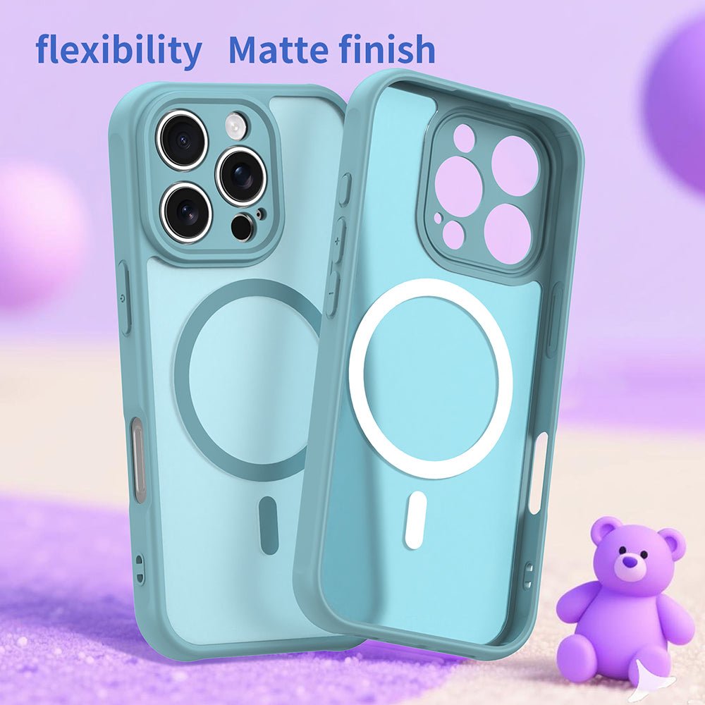 Techsuit iPhone 16 Pro - Σκληρή Θήκη με Πλαίσιο Σιλικόνης και MagSafe - HaloFrost II MagSafe - Mint Green