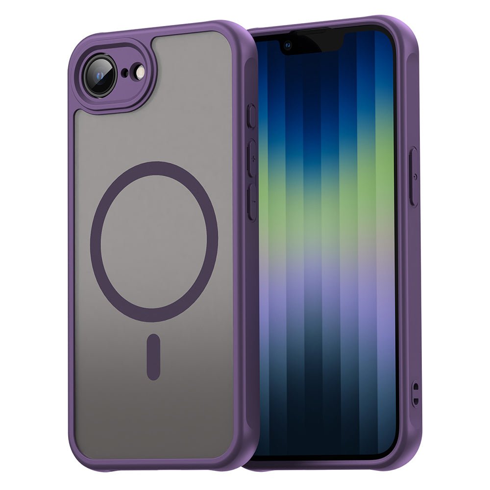 Techsuit iPhone 16e / iPhone 17e - Σκληρή Θήκη με Πλαίσιο Σιλικόνης και MagSafe - HaloFrost II MagSafe - Purple