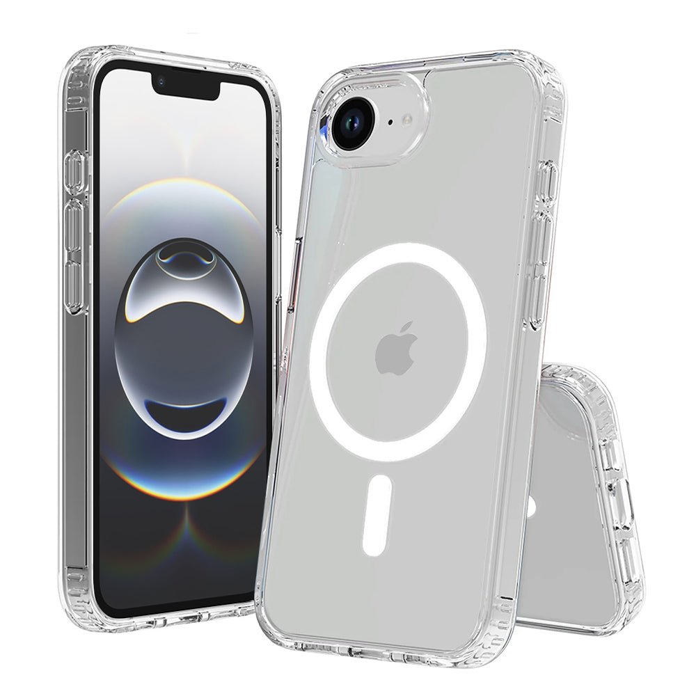 Techsuit iPhone 16e / iPhone 17e - Σκληρή Θήκη με Πλαίσιο Σιλικόνης - MagSafe Pro - Clear