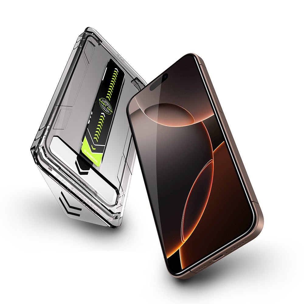 Techsuit iPhone 17 Pro Max - Full Screen Αντιχαρακτικό Γυαλί Οθόνης - TitanGlass FullCover - Black
