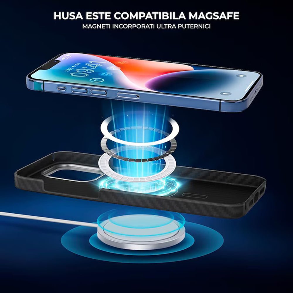 Techsuit iPhone 17 Pro Max Σκληρή Θήκη - Aramid Fiber MagSafe - Black