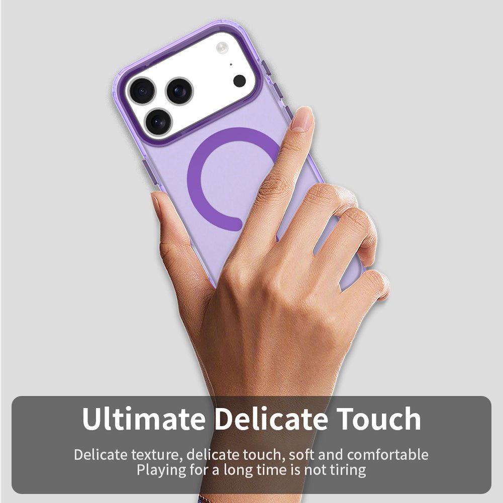 Techsuit iPhone 17 Pro Max - Σκληρή Θήκη με Πλαίσιο Σιλικόνης και MagSafe - CandyCase MagSafe - Purple