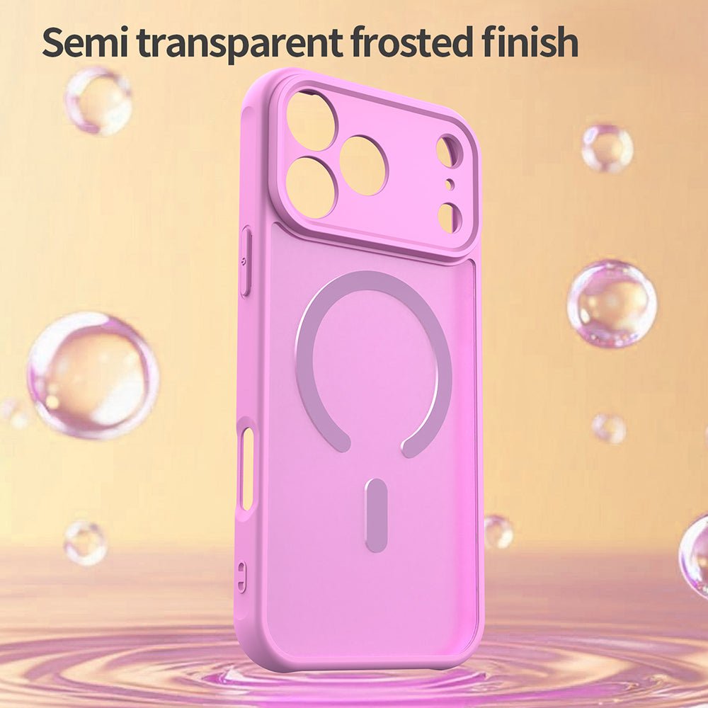 Techsuit iPhone 17 Pro Max - Σκληρή Θήκη με Πλαίσιο Σιλικόνης και MagSafe - HaloFrost II MagSafe - Orange