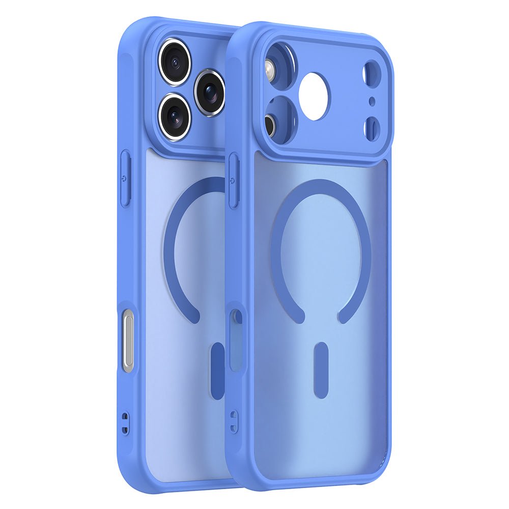 Techsuit iPhone 17 Pro Max - Σκληρή Θήκη με Πλαίσιο Σιλικόνης και MagSafe - HaloFrost II MagSafe - Sky Blue