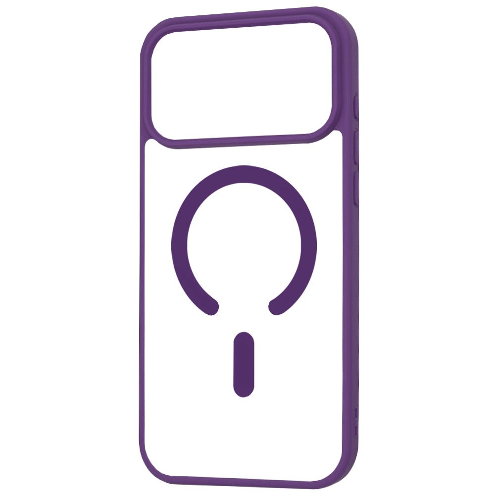 Techsuit iPhone 17 Pro Max - Σκληρή Θήκη με Πλαίσιο Σιλικόνης - MagSafe Pro - Clear / Purple