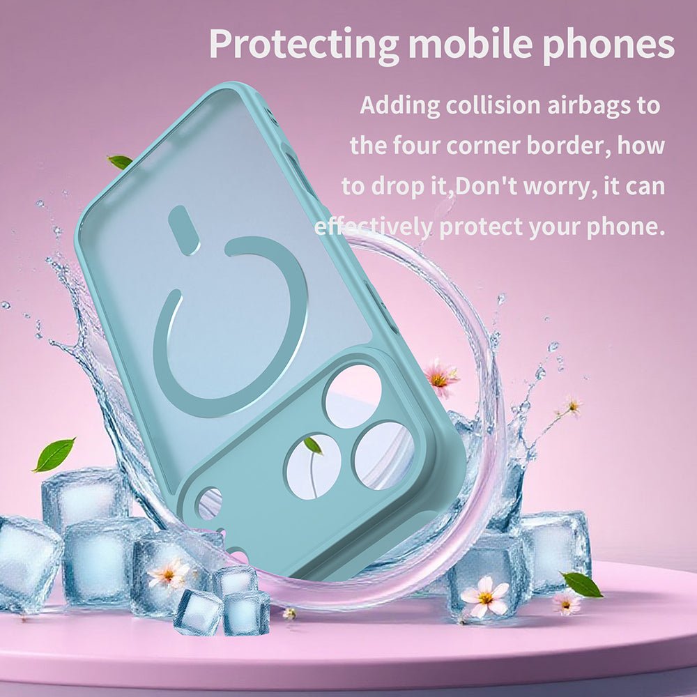 Techsuit iPhone 17 Pro - Σκληρή Θήκη με Πλαίσιο Σιλικόνης και MagSafe - HaloFrost II MagSafe - Mint Green