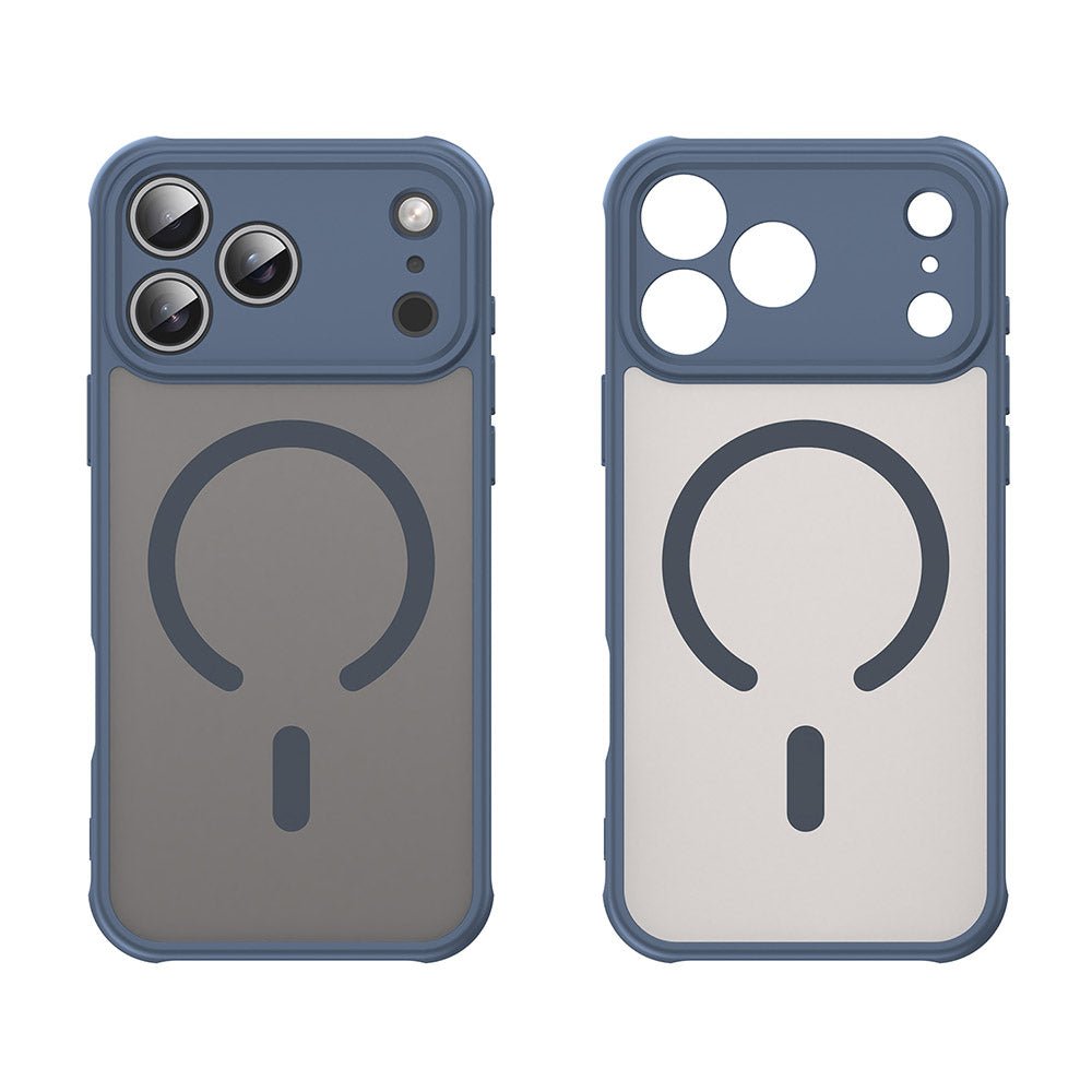 Techsuit iPhone 17 Pro - Σκληρή Θήκη με Πλαίσιο Σιλικόνης και MagSafe - HaloFrost II MagSafe - Navy Blue