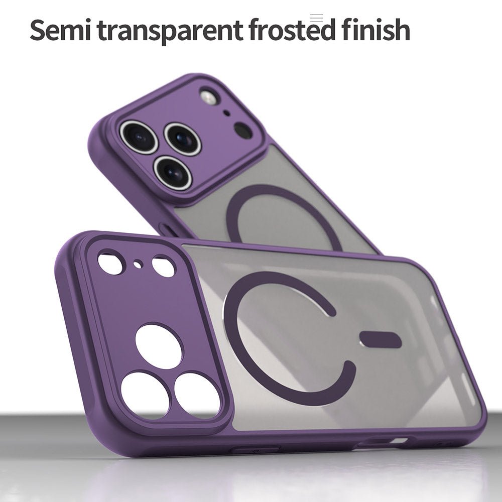 Techsuit iPhone 17 Pro - Σκληρή Θήκη με Πλαίσιο Σιλικόνης και MagSafe - HaloFrost II MagSafe - Purple