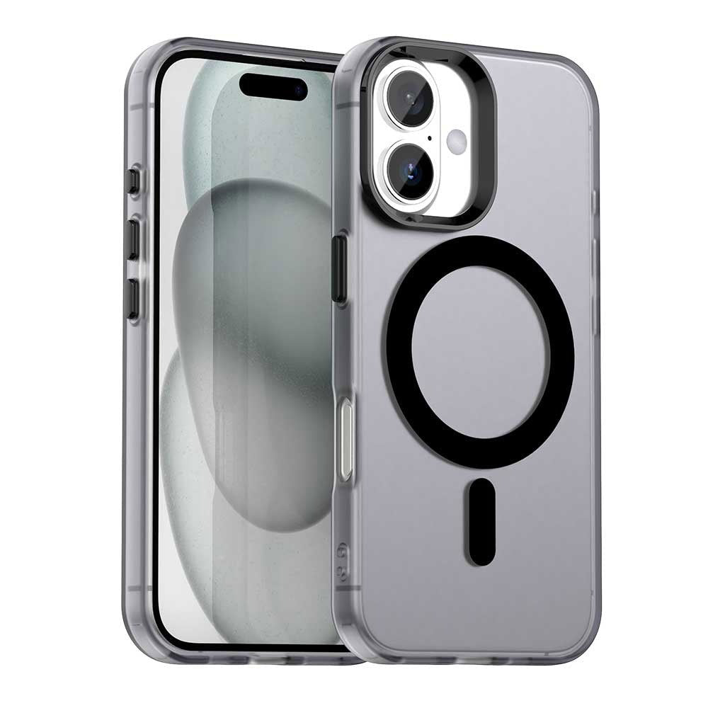 Techsuit iPhone 17 - Σκληρή Θήκη με Πλαίσιο Σιλικόνης και MagSafe - CandyCase MagSafe - Black