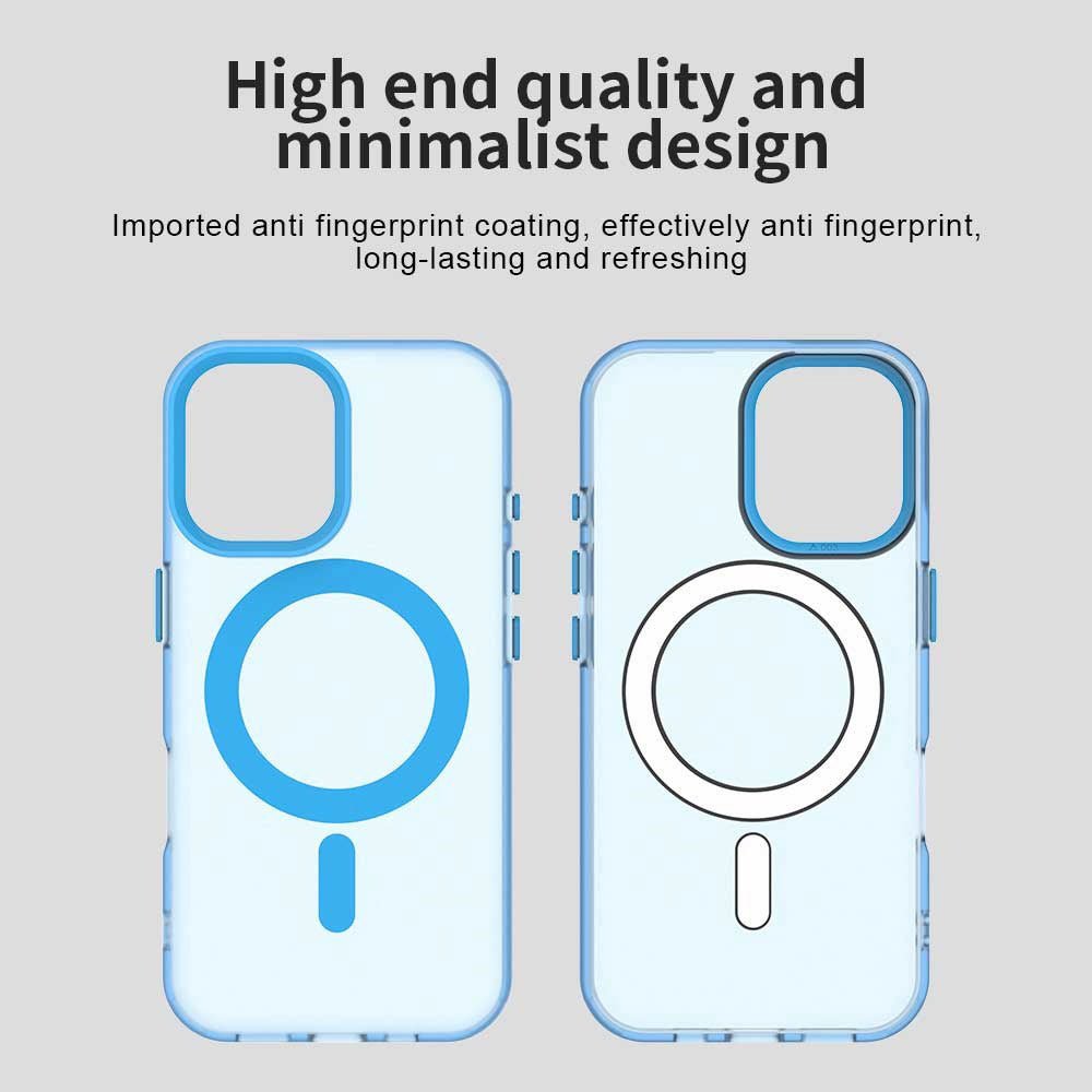 Techsuit iPhone 17 - Σκληρή Θήκη με Πλαίσιο Σιλικόνης και MagSafe - CandyCase MagSafe - Blue