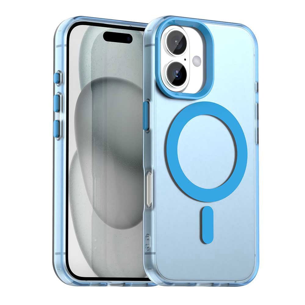 Techsuit iPhone 17 - Σκληρή Θήκη με Πλαίσιο Σιλικόνης και MagSafe - CandyCase MagSafe - Blue