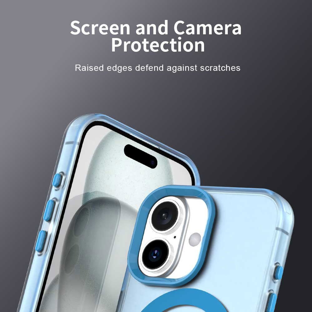 Techsuit iPhone 17 - Σκληρή Θήκη με Πλαίσιο Σιλικόνης και MagSafe - CandyCase MagSafe - Blue