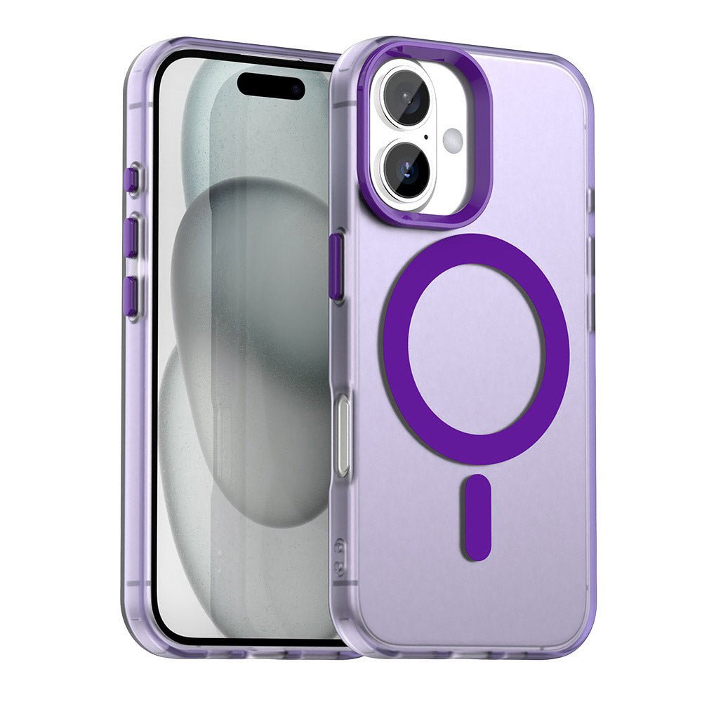 Techsuit iPhone 17 - Σκληρή Θήκη με Πλαίσιο Σιλικόνης και MagSafe - CandyCase MagSafe - Purple
