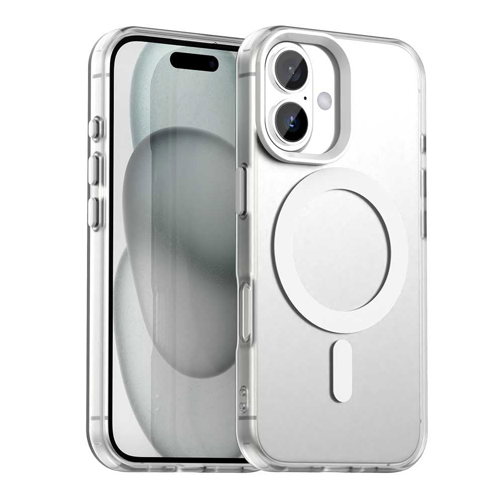 Techsuit iPhone 17 - Σκληρή Θήκη με Πλαίσιο Σιλικόνης και MagSafe - CandyCase MagSafe - White