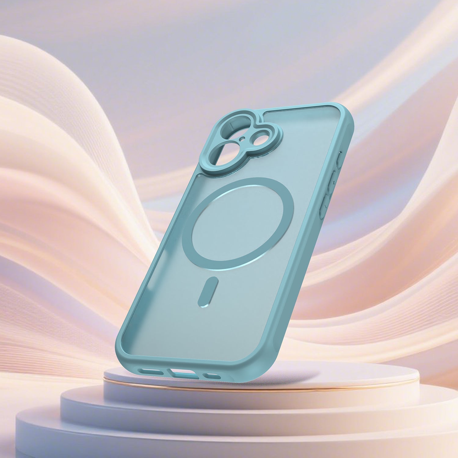 Techsuit iPhone 17 - Σκληρή Θήκη με Πλαίσιο Σιλικόνης και MagSafe - HaloFrost II MagSafe - Mint Green