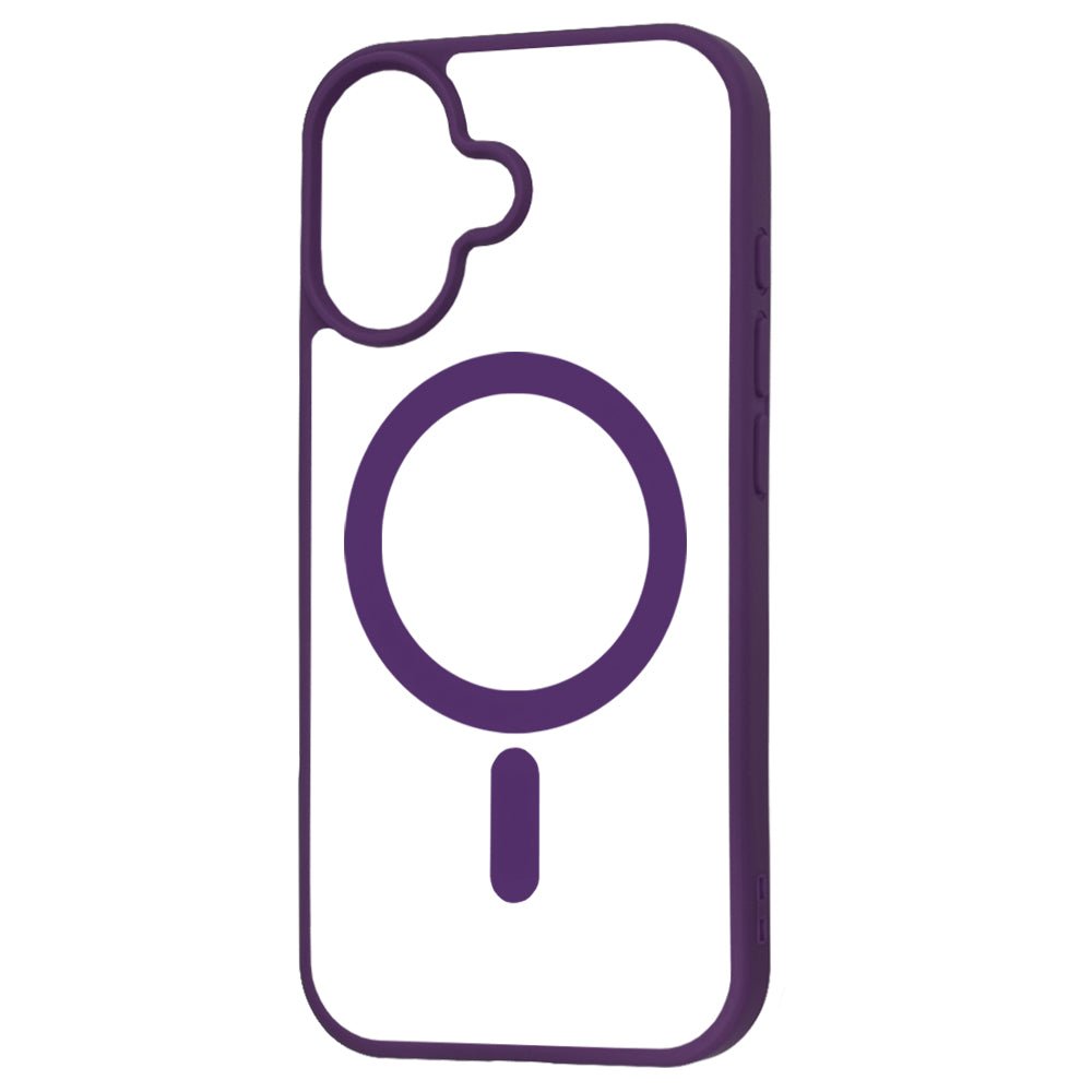Techsuit iPhone 17 - Σκληρή Θήκη με Πλαίσιο Σιλικόνης - MagSafe Pro - Clear / Purple