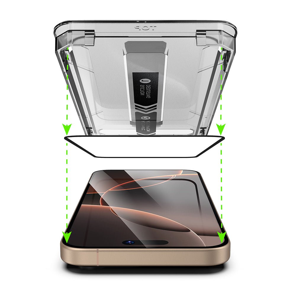 Techsuit iPhone Air - Full Screen Αντιχαρακτικό Γυαλί Οθόνης - TitanGlass FullCover - Black