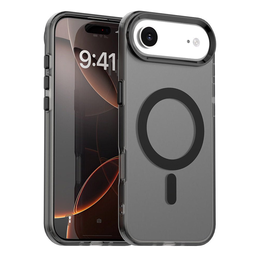 Techsuit iPhone Air - Σκληρή Θήκη με Πλαίσιο Σιλικόνης και MagSafe - CandyCase MagSafe - Black